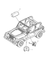 2005 Jeep Wrangler Air Bag Diagram - 52029314AB