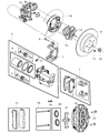 2020 Chrysler 300 Brake Caliper Diagram - 2AMVC270AA