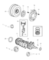 Chrysler Piston Diagram - 4884536AC