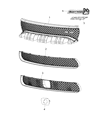 2016 Dodge Charger Grille Diagram - 68223889AB