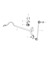 Dodge Caliber Sway Bar Kit Diagram - 5105100AC