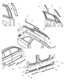2005 Chrysler Pacifica Door Seal Diagram - 5054236AB