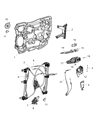 Chrysler Voyager Window Regulator Diagram - 68314749AA