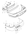 Chrysler Sebring Bumper Diagram - MR296450