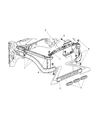 2006 Dodge Ram 1500 Radiator Support Diagram - 55275694AJ