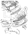 Chrysler Front Cross-Member Diagram - 4805843AF