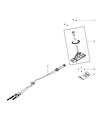 Chrysler 200 Automatic Transmission Shifter Diagram - 5106010AF