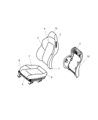 Chrysler Crossfire Seat Cushion Diagram - 1KN72XDVAA