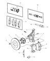 Chrysler Voyager Brake Caliper Diagram - 5019988AA