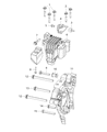 2017 Jeep Cherokee Engine Mount Bracket Diagram - 68261883AA