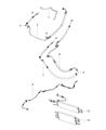 Dodge Challenger Power Steering Hose Diagram - 68078363AJ