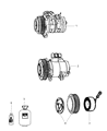 Jeep Wrangler A/C Compressor Diagram - 2AMA1401AA