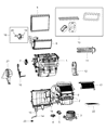 Dodge Journey Heater Core Diagram - 68038527AA