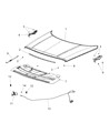Jeep Hood Diagram - 5054330AG