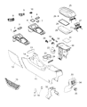2017 Jeep Cherokee Armrest Diagram - 1WZ791VHAD
