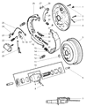 Dodge Durango Brake Drum Diagram - 52009595AC