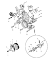 Chrysler New Yorker A/C Idler Pulley Diagram - 5281007