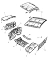 Ram Dash Panels Diagram - 68105181AC