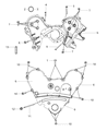 Dodge Magnum Timing Cover Diagram - 4792797AD