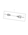 2015 Chrysler 300 Axle Shaft Diagram - 52123958AD