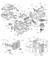 Chrysler Heater Core Diagram - 5097634AA