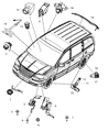 Jeep Grand Cherokee TPMS Sensor Diagram - 56029398AB