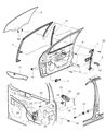Dodge Neon Window Run Diagram - 5257963AF