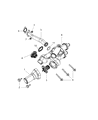 Chrysler Thermostat Diagram - 55111016AD