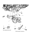 Ram Dakota Engine Mount Diagram - 52855717AB