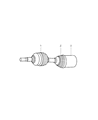 Jeep CV Boot Diagram - 5066025AA