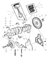 Dodge Viper Crankshaft Thrust Washer Set Diagram - 4723540AC