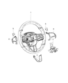 2015 Dodge Challenger Steering Wheel Diagram - 5XR432X9AA