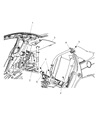2007 Chrysler Sebring Seat Belt Diagram - XS701T1AB