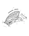 Chrysler Hood Diagram - 4860455AC