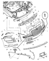 Chrysler 300 Front Cross-Member Diagram - 4805843AI