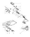 2004 Jeep Wrangler Parking Brake Cable Diagram - 52128428AA