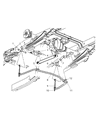 Ram Sway Bar Bracket Diagram - 52087865AB