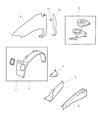 Chrysler Grand Voyager Fender Diagram - 4882291AB
