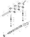 Chrysler Valve Stem Seal Diagram - 4892292AA