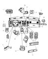 Ram Dakota Headlight Switch Diagram - 4602886AB