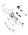Chrysler 200 Center Console Base Diagram - 5UQ81ML2AB
