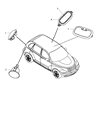 Chrysler PT Cruiser Dome Light Diagram - 1AP63DW1AB