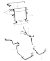 2012 Ram 3500 Transmission Oil Cooler Hose Diagram - 55056951AB