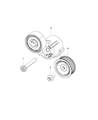 Jeep Compass A/C Idler Pulley Diagram - 4627677AA