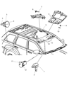 Jeep Commander Dome Light Diagram - 5023881AA