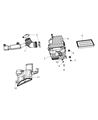 Chrysler Sebring Air Intake Coupling Diagram - 4891636AD