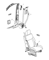 2009 Dodge Nitro Seat Belt Diagram - 1JQ331J8AA