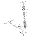 Dodge Stratus Sway Bar Link Diagram - MR333762