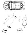2012 Dodge Charger Car Speakers Diagram - 5091470AA