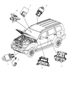 Dodge Nitro Air Bag Control Module Diagram - 4896129AD